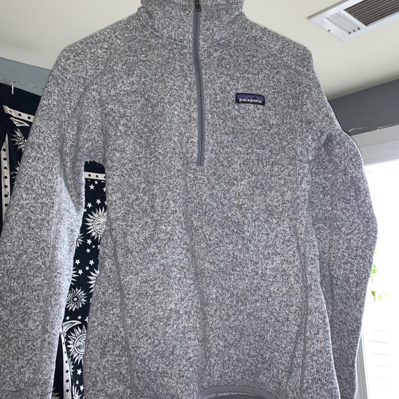 patagonia grey zip up